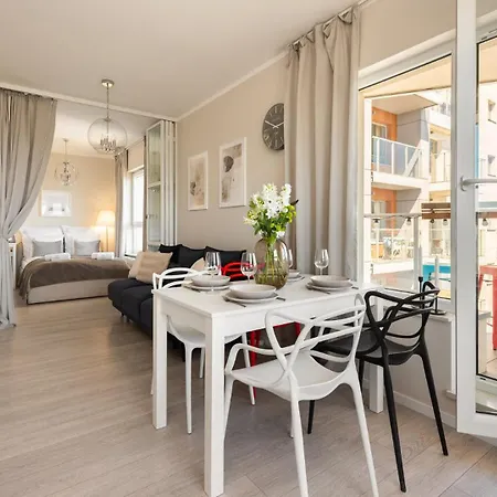 Lägenhet Flatbook Seaside Baltica Tower - With Sea View, Gym & Parking Gdańsk