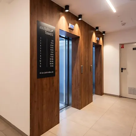 公寓 Flatbook Seaside Baltica Tower - With Sea View, Gym & Parking *