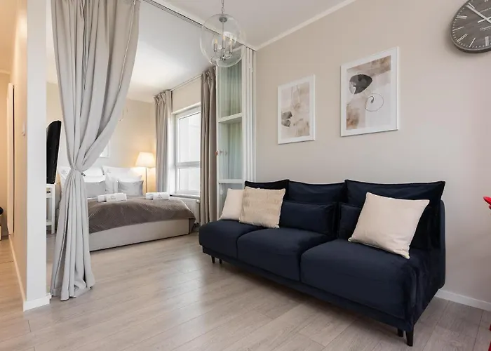 Flatbook Seaside Baltica Tower - With Sea View, Gym & Parking Daire Gdansk