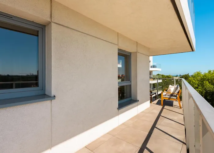 Flatbook Seaside Baltica Tower - With Sea View, Gym & Parking Daire *